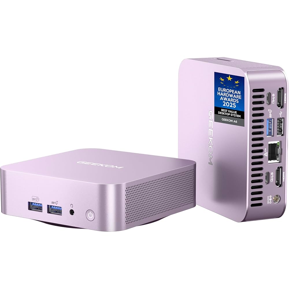 GEEKOM A6 Pink Edition ミニPC 人気ミニPC『GEEKOM A6』のピンクエディションが登場！オシャレ